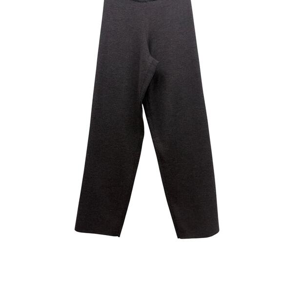 Eileen Fisher Petite Wool Relaxed Pull-on Sweater Pants Dark Brown size SP - Picture 2 of 6
